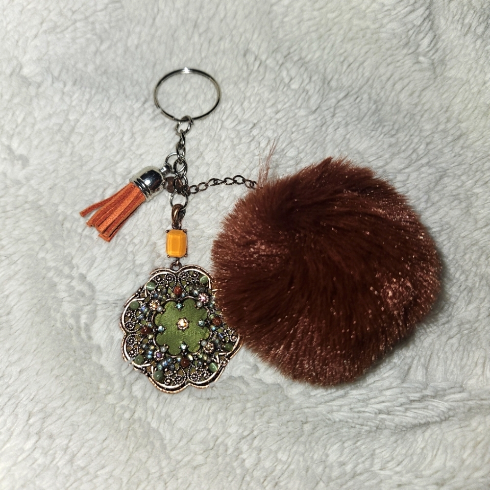 Handmade‎ Vintage Jewelry Pendant Purse Bag Charm/keychain